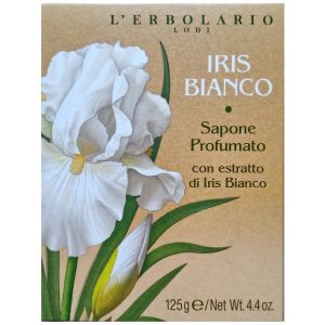 Душистое натуральное мыло Белый ирис L`Erbolario Sapone Profumato Iris Bianco 125 г