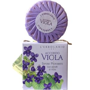 Душистое натуральное мыло Фиалка L`Erbolario Sapone Profumato Accordo Viola 100 г