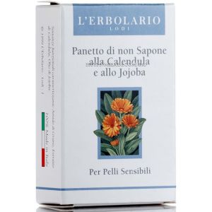Нелужне мило з календулою та жожоба L`Erbolario Panetto Di Non Sapone Alla Calendula e Allo Jojoba 75 г