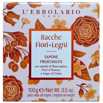 Душистое натуральное мыло Сады Ломбардии L`Erbolario Sapone Profumato Bacche Fiori Legni 100 г