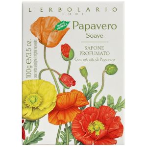 Ароматне натуральне мило Солодкий мак L`Erbolario Papavero Soave Sapone Profumato 100 г