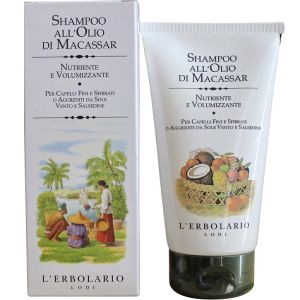 Шампунь на основе масла Макассар для тонких волос L`Erbolario Shampoo all'Olio di Macassar 150 мл