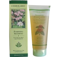 Шампунь для глубокого очищения с мятой и витамином Е L`Erbolario Shampoo Purificante alla Menta alla Vitamina E 200 мл