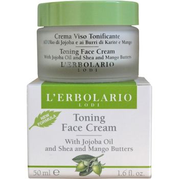 Крем тонизирующий с маслом ши и жожоба L`Erbolario Crema Viso Tonificante Jojoba e Burro di Karite 50 мл