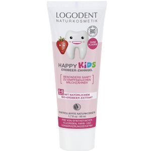 Зубной био-гель Logona для детей Клубника Happy Kids Strawberry Toothgel 50 мл