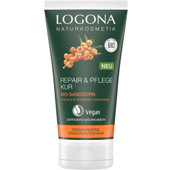 Біо-маска реконструктор волосся Обліпиха Logona Repair & Care Hair Mask Organic Sea Buckthorn 150 мл