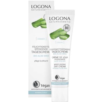 Біо-крем денний зволожуючий для нормальної шкіри Алое Logona Classic Moisturizing Day Cream Aloe Vera 30 мл