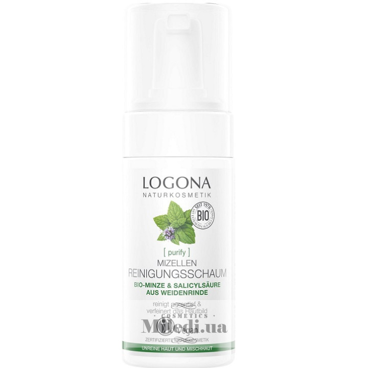 Био-пенка мицеллярная Logona для жирной и комбинированной кожи, 100 мл
