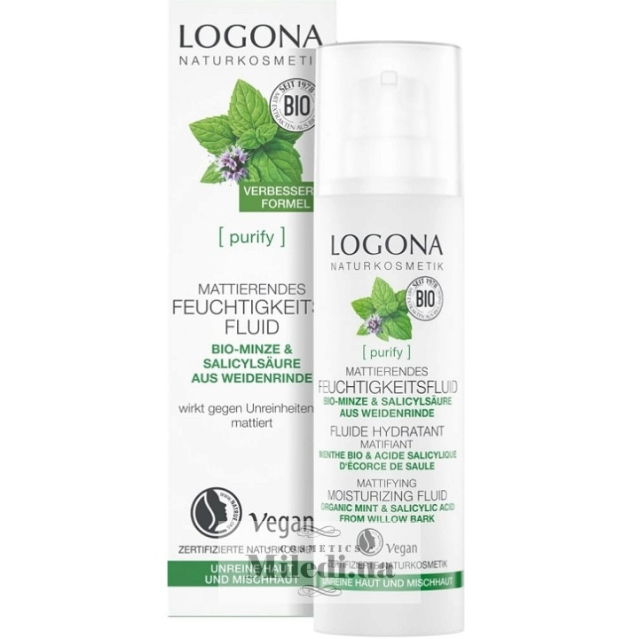 Био-флюид Logona для жирной и проблемной кожи «Мята», 30 мл