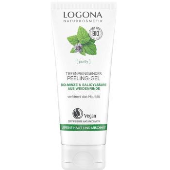 Био-гель эксфолиант для глубокого очищения лица Logona Purify Deep Cleansing Exfoliation Gel 100 мл
