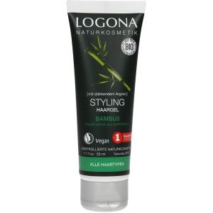 Біо-гель для стайлінгу і блиску волосся з екстрактом бамбуку Logona Styling Hair Gel Bamboo 50 мл