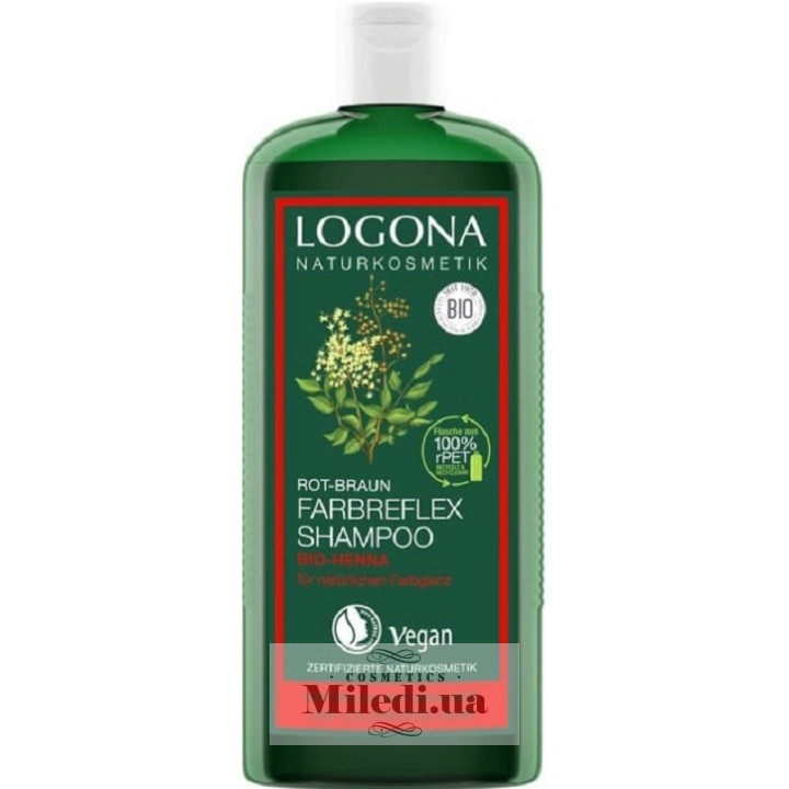 Био-шампунь Logona для окрашенных красно-коричневых волос «Хна», 250 мл