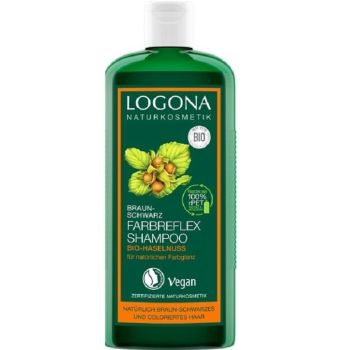 Біо-шампунь Logona для фарбованого темно-коричневого волосся Горіх Colour Care Shampoo Organic Hazelnut 250 мл