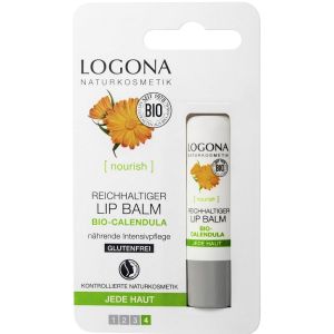 Био-бальзам для губ питательный Календула и жожоба Logona Nourish Rich Lip Balm Bio-Calendula 4,5 г