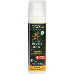 Био-флюид выпрямитель для ломких волос Logona Hair Care Shine Hair Tip Fluid Bio Argan Oil