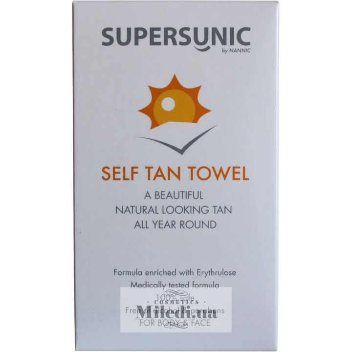 Суперсаник салфетки для автозагара Nannic Supersunic Towelette, 8 шт