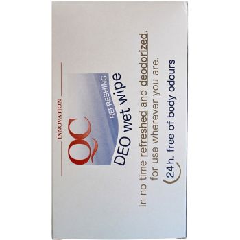 Дезодорирующие салфетки антиперспирант Nannic QC DEO Wet Wipes 10 шт