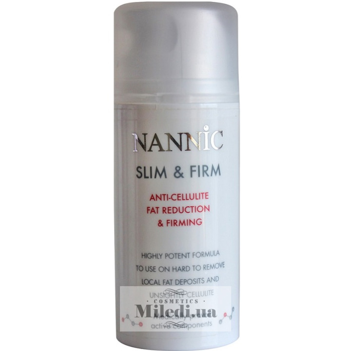 Антицелюлітна сироватка Nannic для зниження об'ємів і підтяжки шкіри, 150 мл