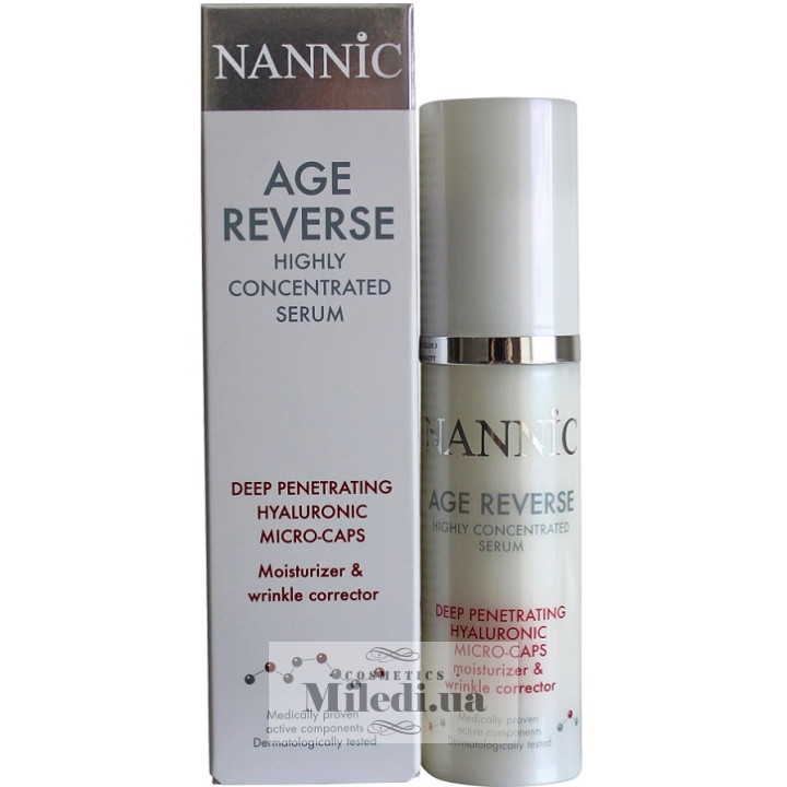 Сироватка Nannic з гіалуроновими мікрокапсулами Age Reverse Deep Renetrating, 30 мл