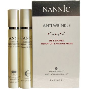 Сироватка проти зморшок навколо очей День і Ніч (набір) Nannic Instant Anti-Wrinkle Set (2х15ml)