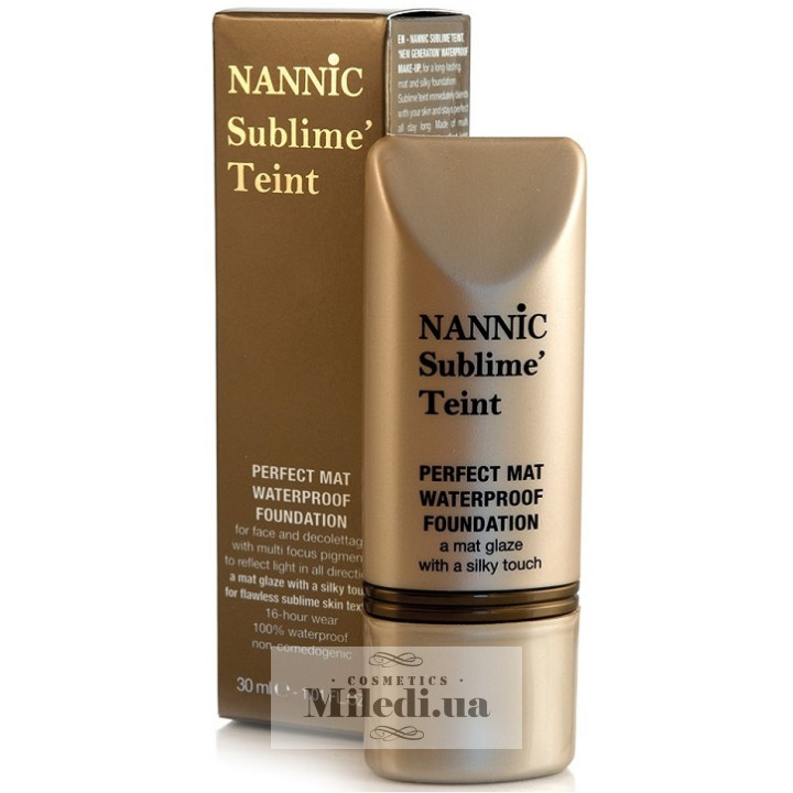 Крем тональний водостійкий Nannic Sublime Teint, 30 мл