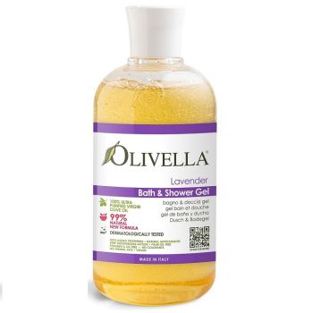 Гель для душу Лаванда на основі оливкової олії Olivella Bath & Shower Gel Lavender 500 мл
