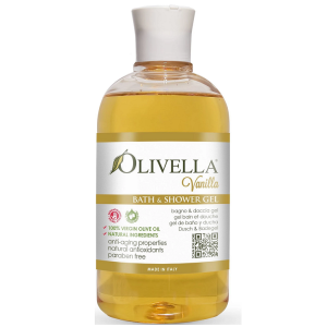 Гель для душу Ваніль на основі оливкової олії Olivella Bath & Shower Gel Vanilla 500 мл