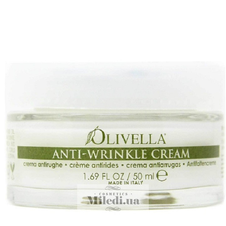 Крем против морщин Olivella Anti-Wrinkle Cream на основе оливкового масла, 50 мл