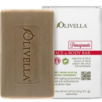 Мыло Гранат на основе оливкового масла Olivella Face & Body Bar Soap Pomegranate 150 г