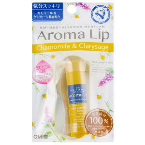 Бальзам-стік для губ Ромашка-шавлія Omi Brotherhood Menturm Aroma Lip Chamomile & Clarysage 4 г