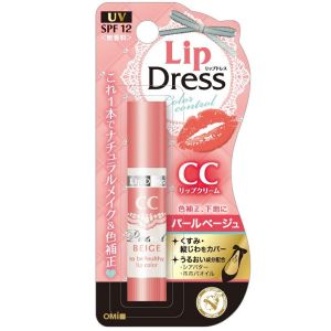 СС помада для пружності губ Бежева Omi Brotherhood Menturm Lip Dress CC Pearl Beige 3,6 г