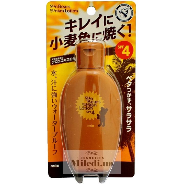 Лосьон для загара Omi Brotherhood Menturm Sun Bears Suntan Lotion, 100 мл