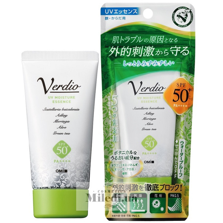 Сонцезахисна есенція Omi Brotherhood Verdio «Вердіо» SPF50+, 50 мл