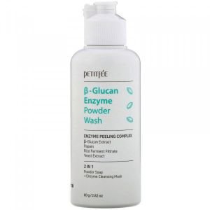 Энзимная пудра для умывания с бета-глюканом Petitfee Beta-Glucan Enzyme Powder Wash 80 г