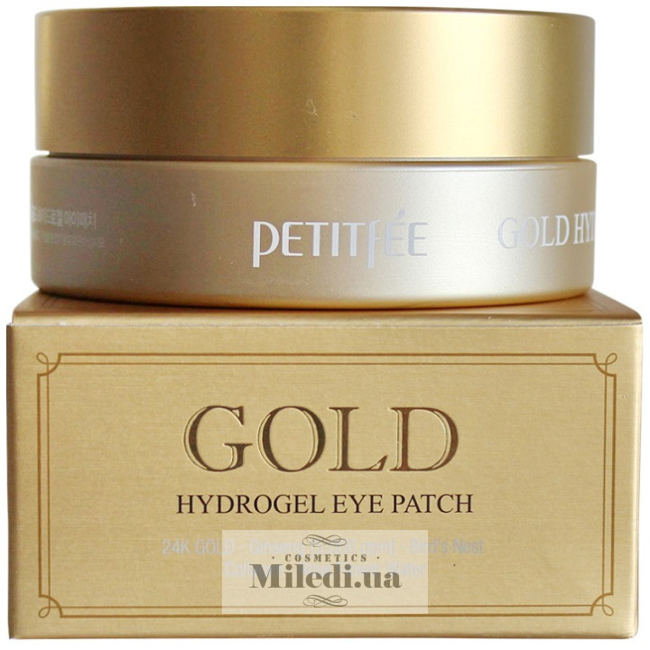 Гидрогелевые патчи Petitfee вокруг глаз с золотым комплексом +5, 60 шт