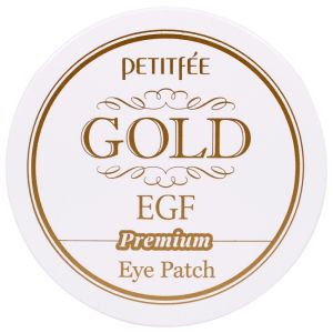 Гидрогелевые патчи для глаз с золотом и EGF Petitfee Premium Gold & EGF Eye Patch 60 шт
