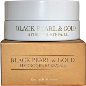 Гидрогелевые патчи для глаз с золотом и черным жемчугом Petitfee Black Pearl Gold Hydrogel Eye Patch 60 шт