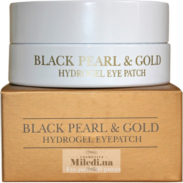 Патчи Petitfee для глаз с золотом и черным жемчугом, 60 шт