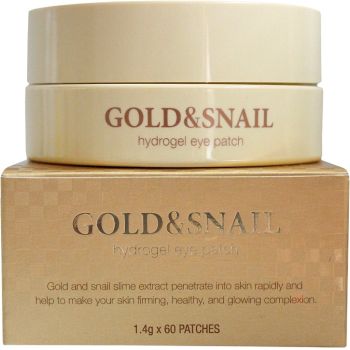 Гідрогелеві патчі для очей з золотом і равликом Petitfee Gold & Snail Hydrogel Eye Patch 60 шт
