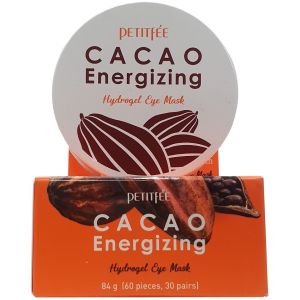 Гидрогелевые патчи для глаз с экстрактом какао Petitfee Cacao Energizing Hydrogel Eye Patch 60 шт