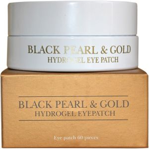 Гидрогелевые патчи для глаз с золотом и черным жемчугом Petitfee Black Pearl Gold Hydrogel Eye Patch 60 шт