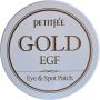 Гидрогелевые патчи Petitfee с золотом и EGF для глаз и точечные для лица