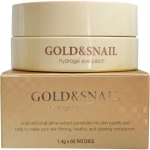 Гидрогелевые патчи для глаз с золотом и улиткой Petitfee Gold & Snail Hydrogel Eye Patch 60 шт