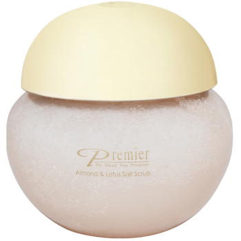 Сольовий скраб для тіла Мигдаль і лотос Dead Sea Premier Almond & Lotus Salt Scrub 425 г