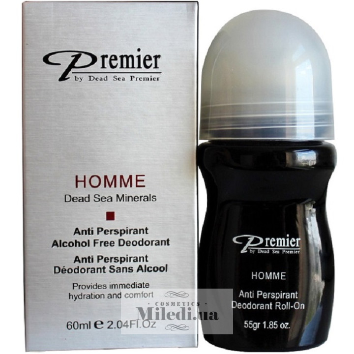 Дезодорант-антиперспірант Dead Sea Premier для чоловіків, 60 мл