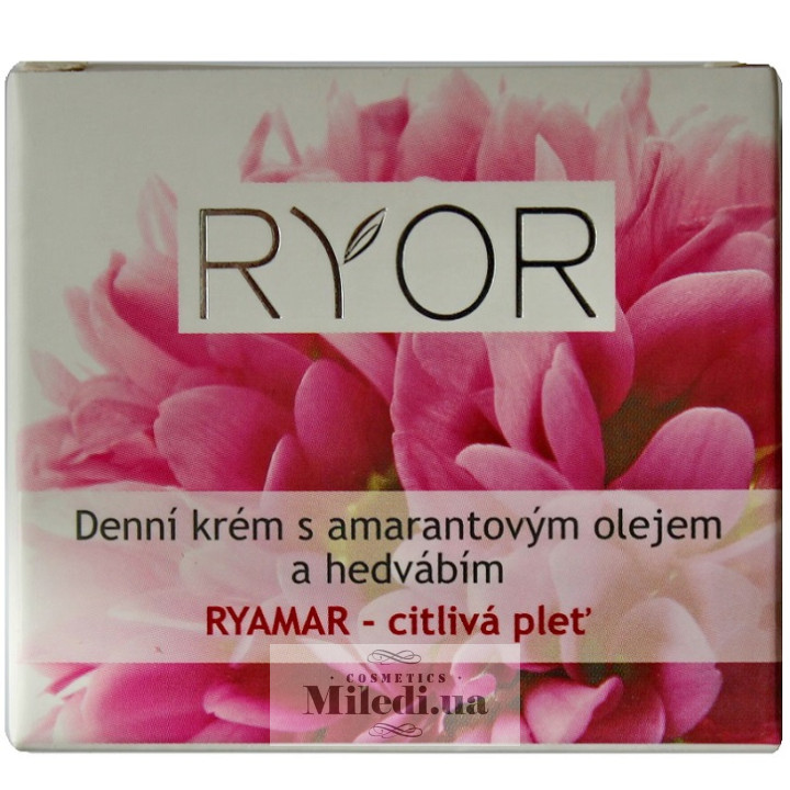 Денний крем Ryor з амарантовим маслом і протеїнами шовку, 50 мл