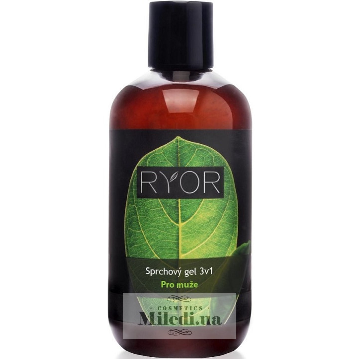 Очищающий гель для душа Ryor «3-в-1» для мужчин, 250 мл