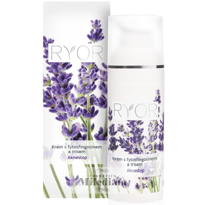 Крем Акнестоп Ryor Aknestop з фітосфінгозіном і ірисом, 50 мл