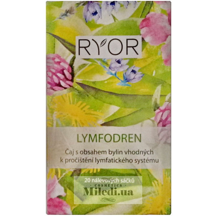 Лімфодренажний чай Ryor для детоксу у пакетиках Lymfodren Tea, 20x1,5g