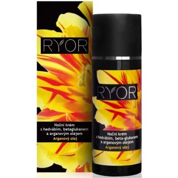 Ночной крем с шелком бета-глюканом и аргановым маслом Ryor Night Cream with Silk Beta-Glucan & Argan Oil 50 мл